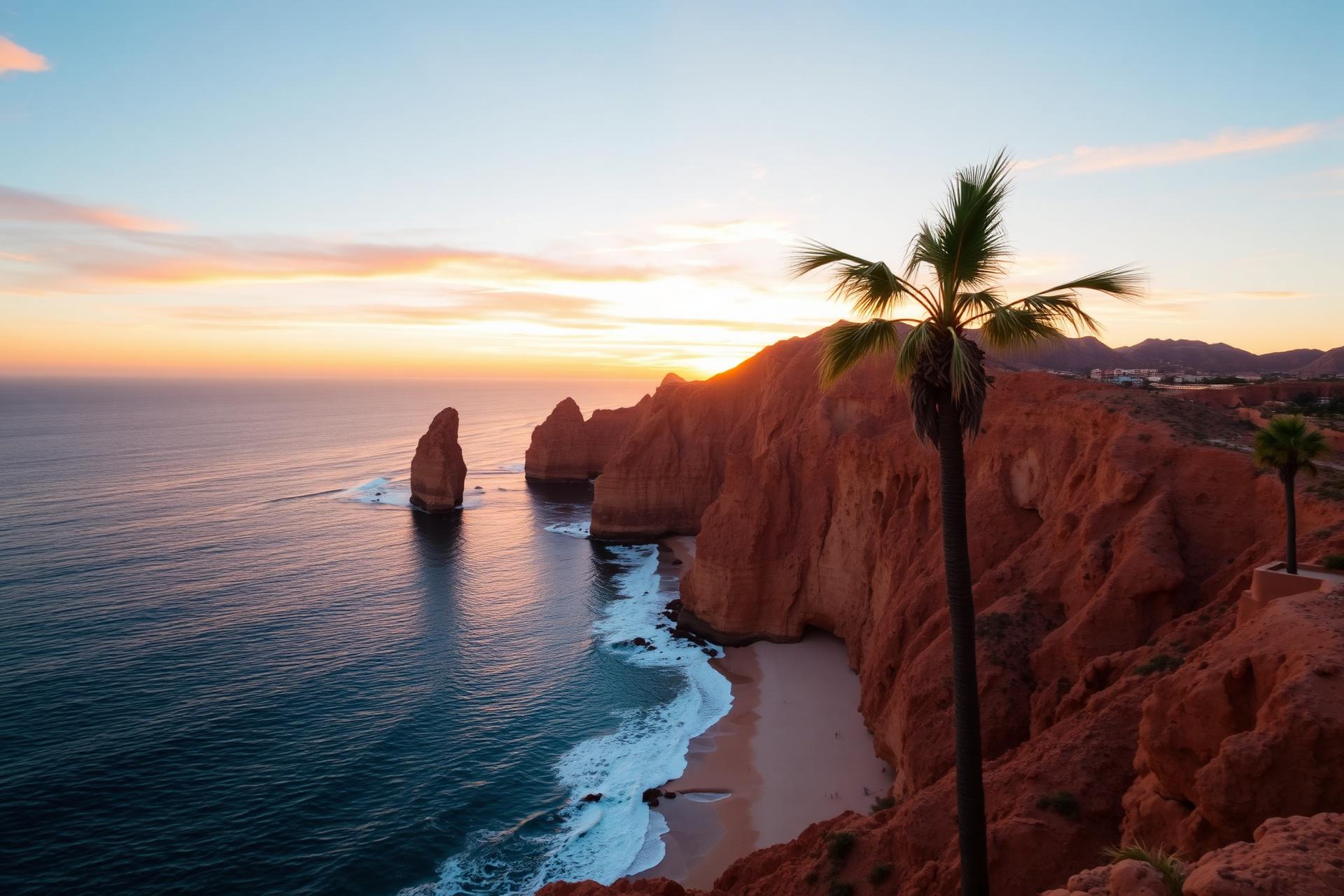 Cabo San Lucas coastline at sunset